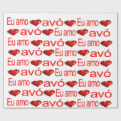 Cadeau Valentine's Day Wrapping Papier avó Portugal Gran (Plat)