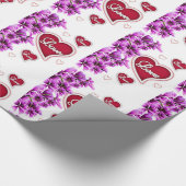 Cadeau Valentine's Day Wrapping Papier Floral (Coin)