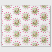 Cadeau Valentine's Day Wrapping Papier Oiseau Vintage (Plat)