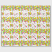 Cadeau Valentine's Day Wrapping Papier Teddy Ours (Plat)