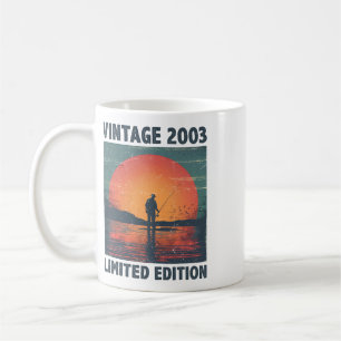 Cadeau van 23 jaar oud 2003 Vissen Visser Vis 22st Koffiemok