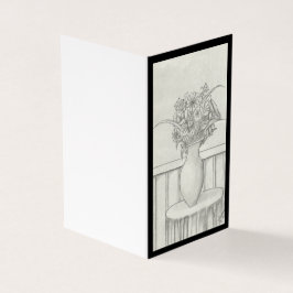 Cadeau van bloemen - Zwart Kaart