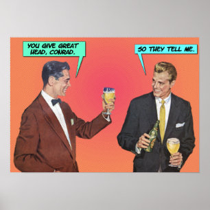 Cadeau van Conrad [grappige homoposter] Poster