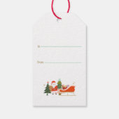 Cadeau van de Kerstman Cadeaulabel (Achterkant)