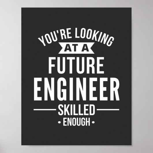 cadeau van ingenieur poster (Voorkant)