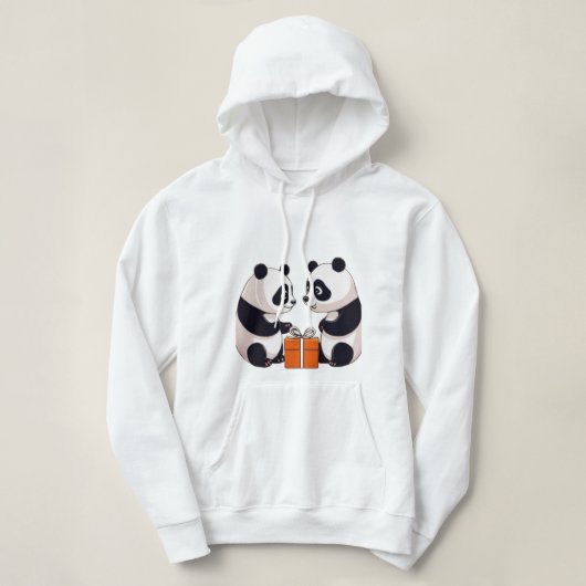 Cadeau van Panda Hoodie (Design voorkant)