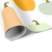Cadeau Variétés citrouilles Papier motif (Coin rond)