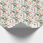 Cadeau Vélo Vacances Papier d'enveloppement de Noël (Coin)