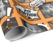 Cadeau Version comique Votre visage Anniversaire Papier d (Coin rond)