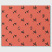 Cadeau Victorienne de l'équestre : Le papier enveloppant  (Plat)