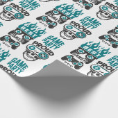 Cadeau Vidéo Partie Niveau Haut Gamer Wrapper Papier (Coin)