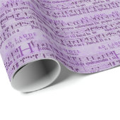 Cadeau Vieille conception de papier pourpre (Coin rond)