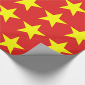 Cadeau Viet Nam Drapeau Jaune Étoile Papier à envelopper (Coin)