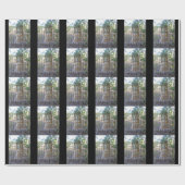 Cadeau Vieux cimetière de fer forgé Papier à envelopper (Plat)