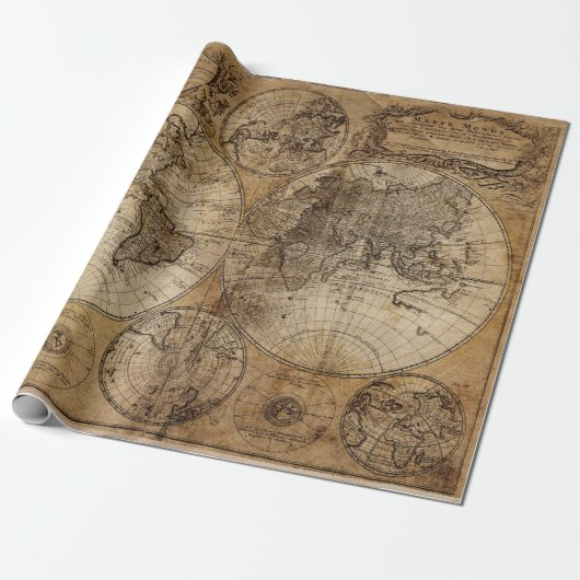 Cadeau vieux papier de carte (Déroulé)