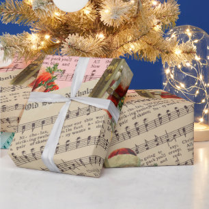Cadeau Vieux Saint Nick Feuille Musique Papier à envelopp