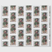 Cadeau Vintage Noël Embrassage papier (Plat)