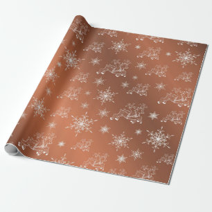 Cadeau violet, blanc, marron, bleu, papier de Noël+, hive