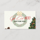 Cadeau visitekaartje $100 (Voorkant)