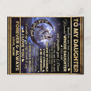 Cadeau Vlinders Voor Mijn Dochter, Verjaardag Doch Briefkaart