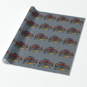 Cadeau Voiture américaine classique à Cuba papier d'embal