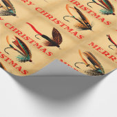 Cadeau Vol Pêche mouches & Joyeux papier d'enveloppement  (Coin)