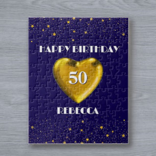 Cadeau voor 50ste verjaardag! Aangepaste congratul Legpuzzel