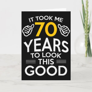 Cadeau Voor 70e Verjaardag Maakte Me 70 Jaar Oud Kaart