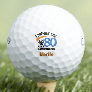 Cadeau voor 80ste verjaardag schoonvader VER-geet Golfballen