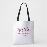 Cadeau voor aanstaande moeder naam datum roze eenv