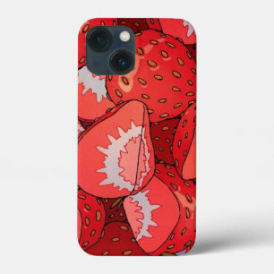 Cadeau voor aardbeienliefhebber iPhone 13 mini hoesje