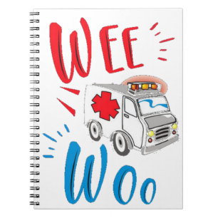 cadeau voor afstuderen, ambulance, patiënt notitieboek