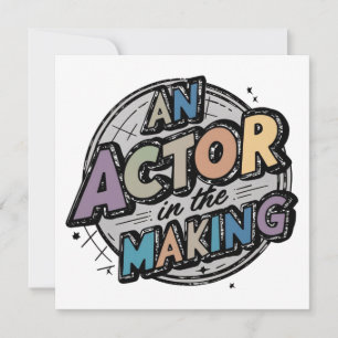 Cadeau voor aspirant-acteur student kaart
