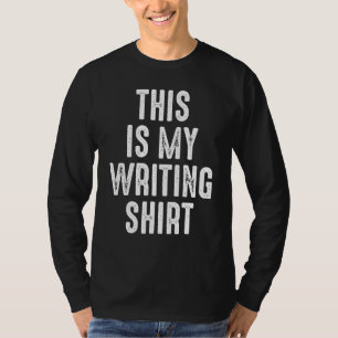 Cadeau voor auteurs en schrijvers Dit is mijn schr T-shirt