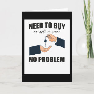 Cadeau voor autohandelaar kaart