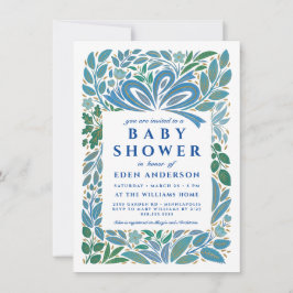 Cadeau voor baby jongen shower kaart