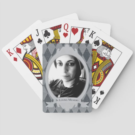 cadeau voor begrafenisservice speelkaarten (Achterkant)