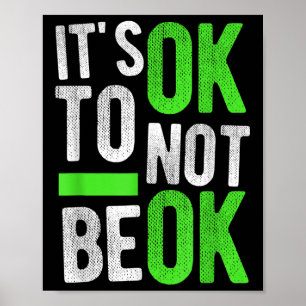 Cadeau voor bewustzijn van mentale gezondheid en z poster