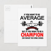 cadeau voor bodybuilder briefkaart (Voorkant / Achterkant)