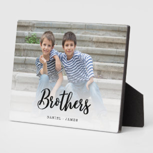 Cadeau voor broers Foto Keepsake Fotoplaat