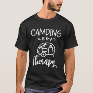 Cadeau voor camper vrouwen kamperen is mijn therap t-shirt