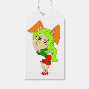 cadeau voor chibi bunnygirl labels cadeaulabel