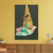 cadeau voor chocolade-ijs canvas afdruk (Insitu (Woonkamer))