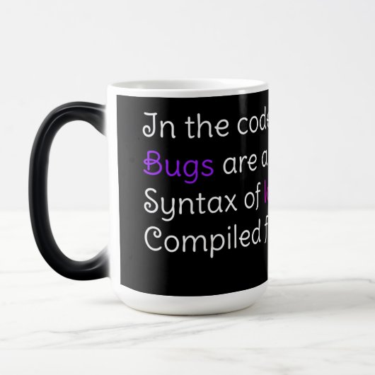 Cadeau voor Coders, Verjaardagscadeau voor Program Magische Mok (Links)