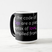Cadeau voor Coders, Verjaardagscadeau voor Program Magische Mok (Voorkant links)