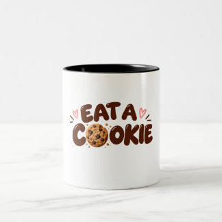 Cadeau voor Cookie Liefhebber Chocolate Chip Cooki Tweekleurige Koffiemok