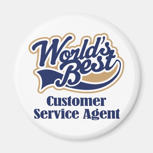 Cadeau voor Customer Service Agent Magneet (Voorkant)