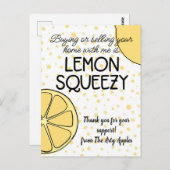 cadeau voor dankbaar personeel makelaar verwijzing briefkaart (Voorkant / Achterkant)