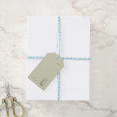 Cadeau voor Dark Academia Botanische Tuin Lezer Cadeaulabel (Met Touw)