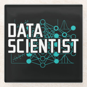 Cadeau voor Data Scientist Data Analist Glazen Onderzetter